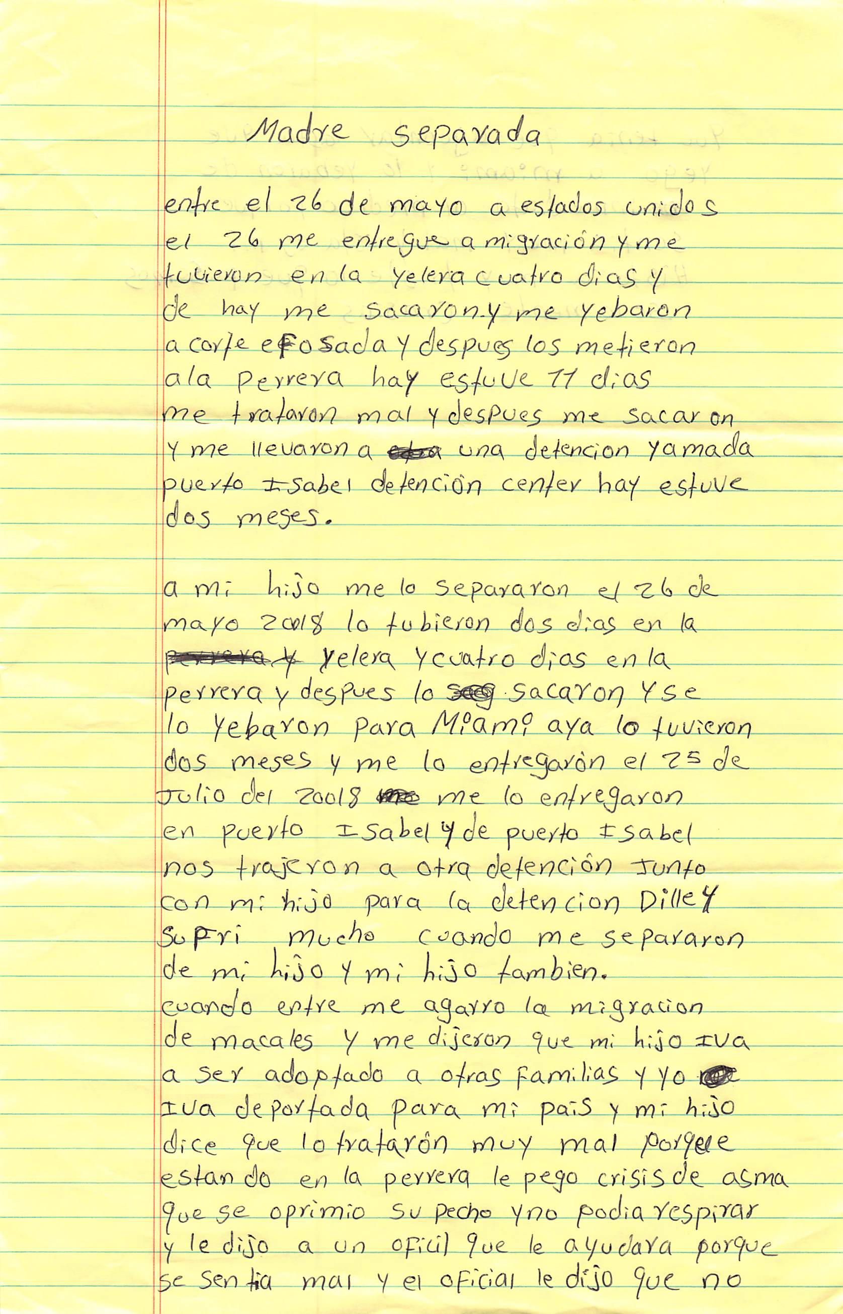 Cristina's Handwritten Letter Part 1