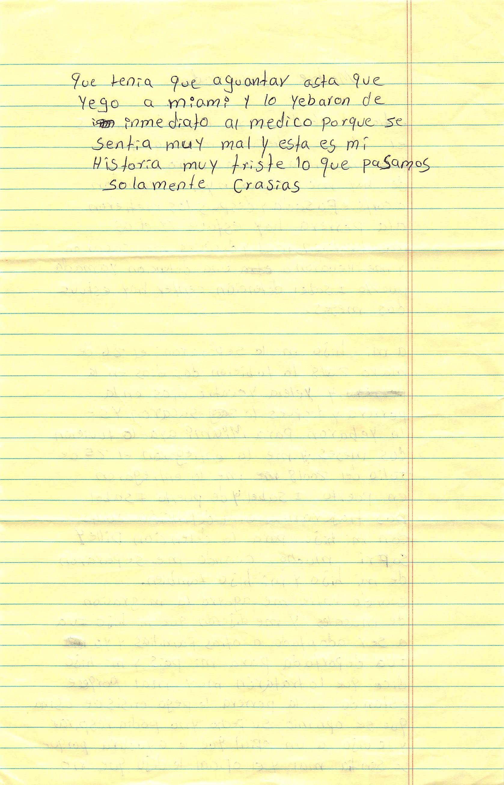 Cristina's Handwritten Letter Part 2
