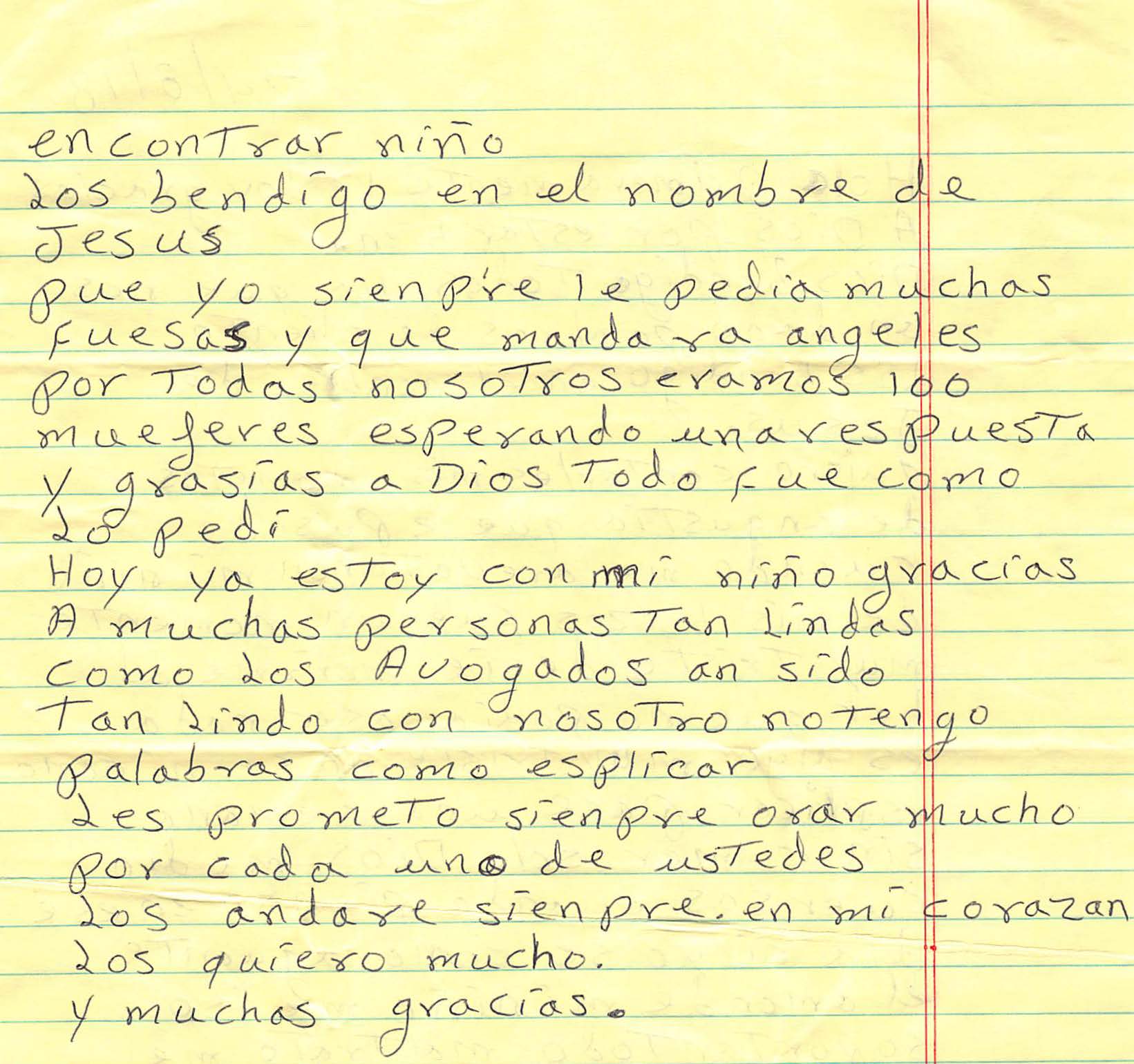 Daniela's Handwritten Letter Part 2
