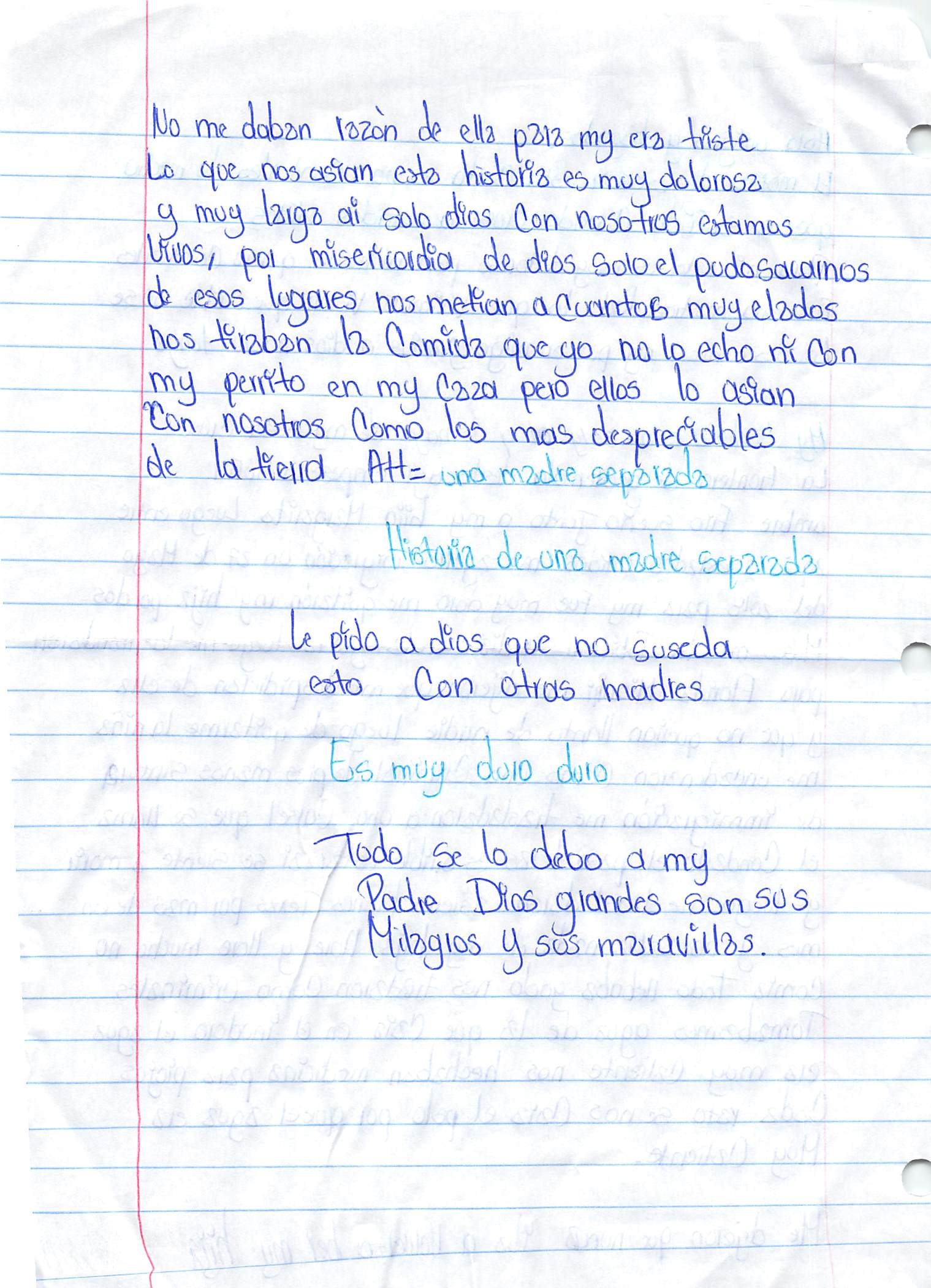Gabriela's Handwritten Letter Part 2