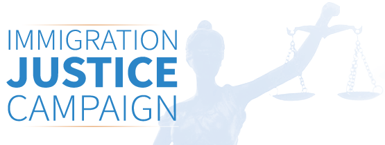 Immigration Justice Campaign Text Logo